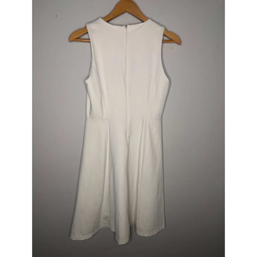 Cynthia Rowley Fit & Flare Mini Dress White Sleeveless Summer Small - Picture 3 of 5